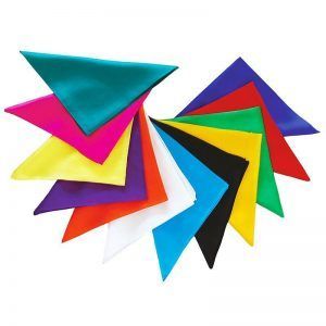 Pañuelo seda  diamante 60 cm x 20 cm