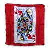 Set pañuelo Dama de corazones (seda roja)